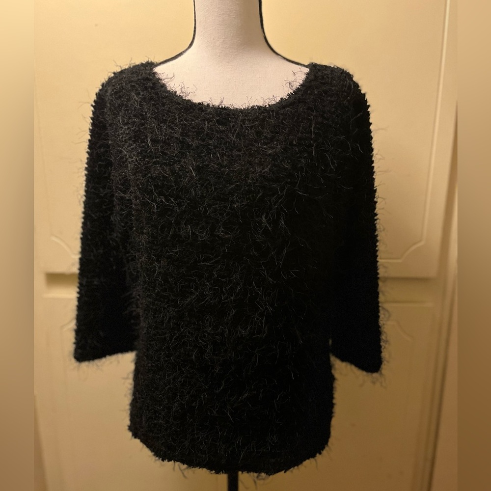 Tanuja 3/4 Sleeves Black Sweaters          Good condition